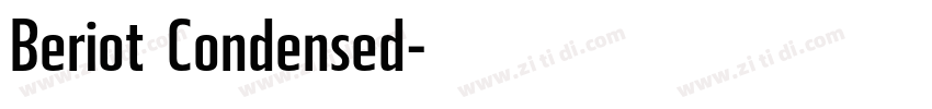 Beriot Condensed字体转换